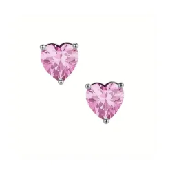 Vessière Cristaux Boucles D’Oreilles Cristal|Boucles D’Oreilles|Boucles d’oreilles coeur cristal argent 925