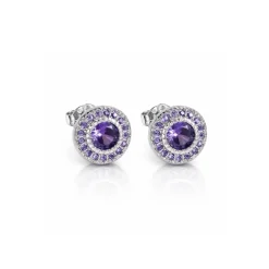 Vessière Cristaux Boucles D’Oreilles Cristal|Boucles D’Oreilles|Boucles d’oreilles Empire cristal violet