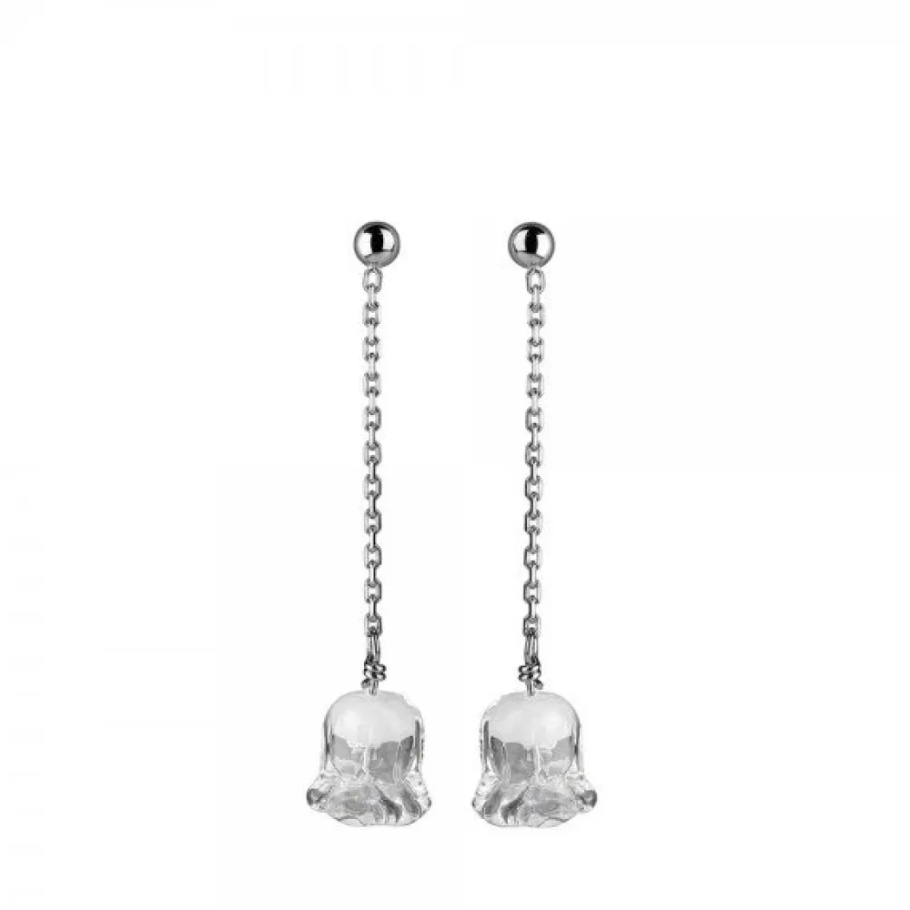 Vessière Cristaux Boucles D’Oreilles Cristal|Boucles D’Oreilles|Boucles d’oreilles muguet lalique