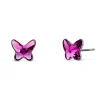 Vessière Cristaux Boucles D’Oreilles Cristal|Boucles D’Oreilles|Boucles d’oreilles papillon violet cristaux swarovski®