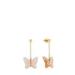 Vessière Cristaux Bijoux|Boucles D’Oreilles Cristal|Boucles d’oreilles papillon lalique