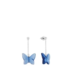 Vessière Cristaux Bijoux|Boucles D’Oreilles Cristal|Boucles d’oreilles papillon lalique