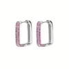 Vessière Cristaux Boucles D’Oreilles Cristal|Boucles D’Oreilles|Boucles d’oreilles rose Glamour Geometrics