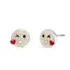 Vessière Cristaux Boucles D’Oreilles Cristal|Boucles D’Oreilles|Boucles d’oreilles smiley « je t’aime »