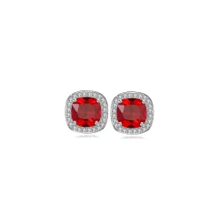 Vessière Cristaux Boucles D’Oreilles Cristal|Boucles D’Oreilles|Boucles d’oreilles vintage rouge