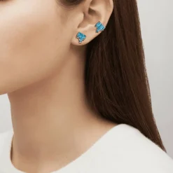 Vessière Cristaux Bijoux|Boucles D’Oreilles Cristal|Boucles Puces d’Oreilles Terramineral Lalique