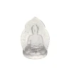 Vessière Cristaux Décoration|Symboles Religieux Cristal|Bouddha en cristal poli – clair