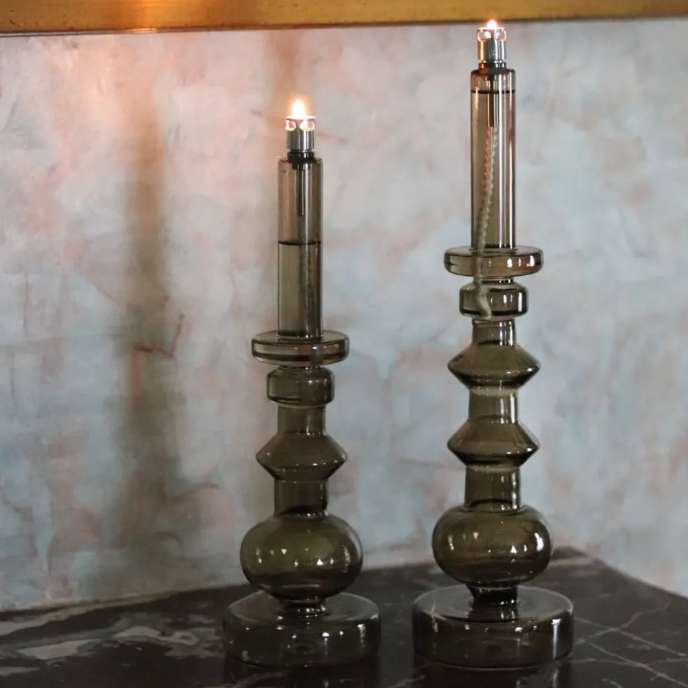Vessière Cristaux Coupes, Coupelles Et Photophores|Lampes Cristal|Bougeoir lampe à huile champagne