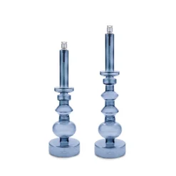 Vessière Cristaux Coupes, Coupelles Et Photophores|Lampes Cristal|Bougeoir lampe à huile gris fumé