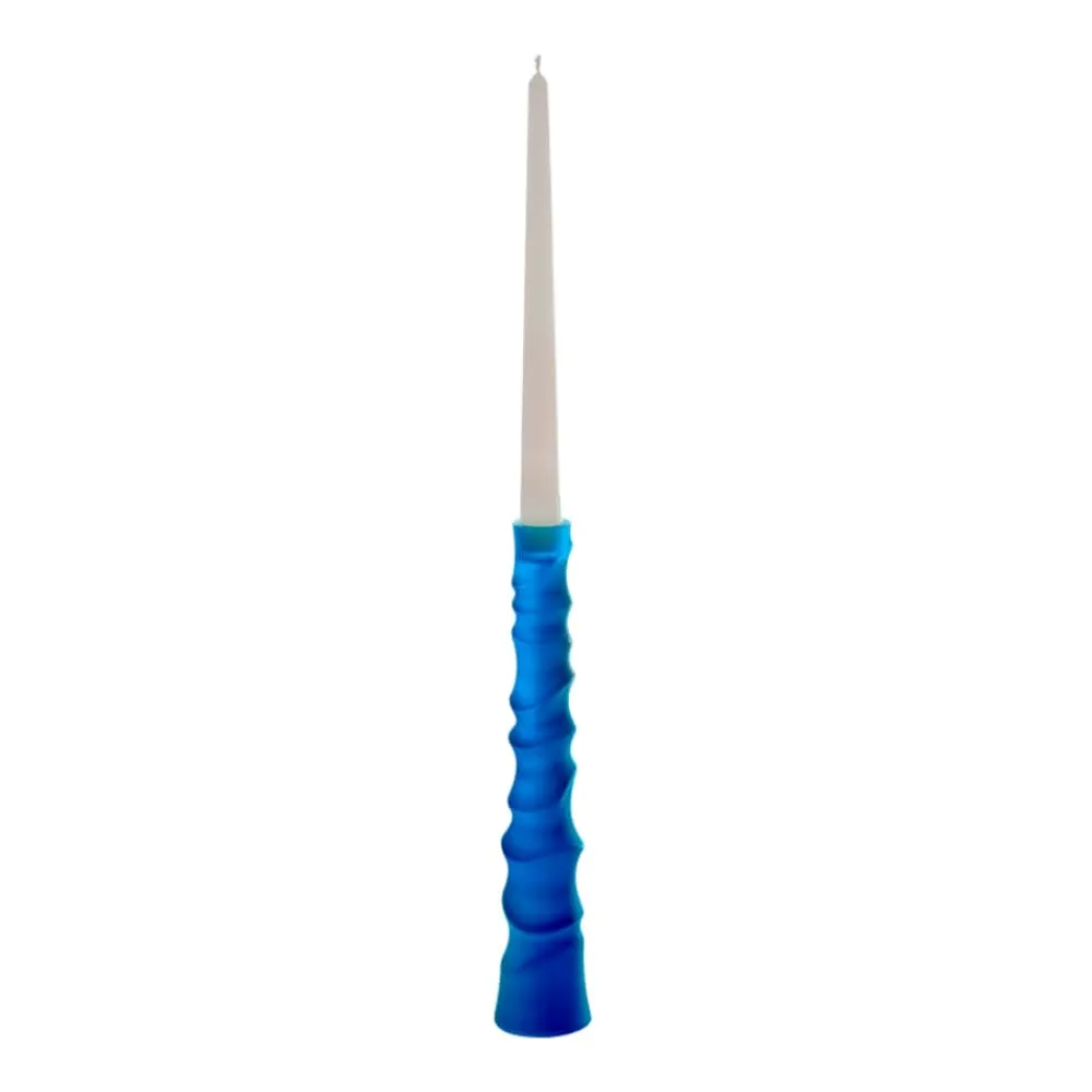 Vessière Cristaux Photophores, Bougeoirs Cristal|Bougeoir sand bleu daum