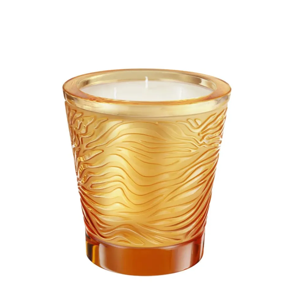 Vessière Cristaux Bougies Lalique|Coupes, Coupelles Et Photophores|Bougie Jungle parfumée cristal Lalique