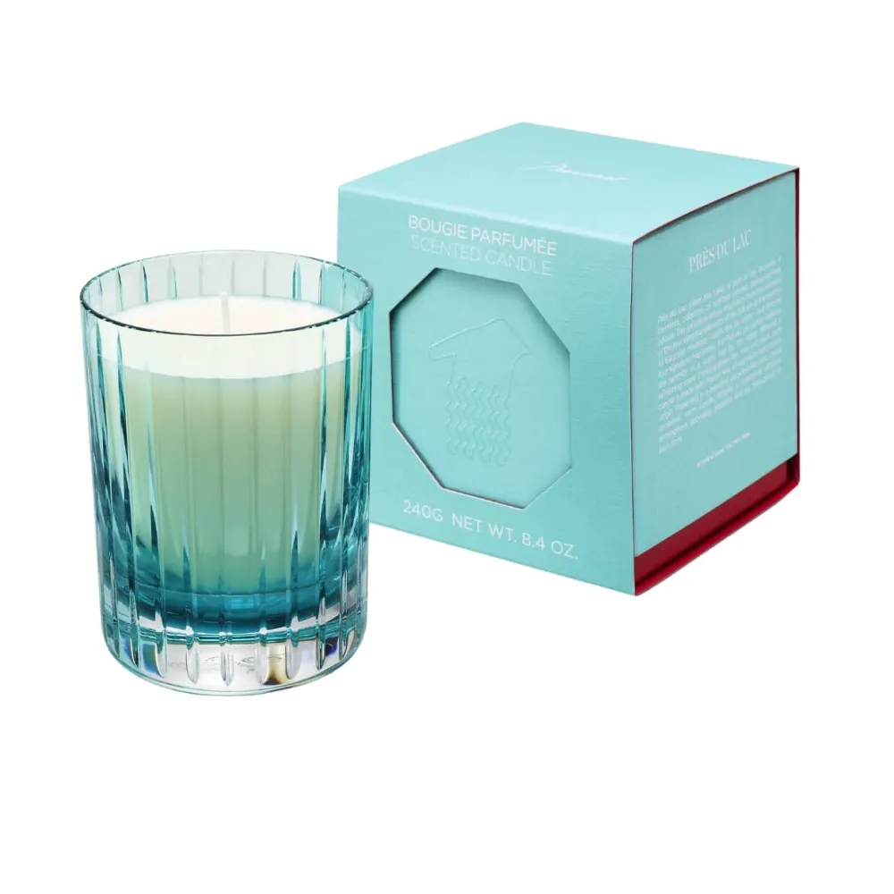 Vessière Cristaux Coupes, Coupelles Et Photophores|Bougies Baccarat|Bougie parfumée 4 éléments Près Du Lac Baccarat