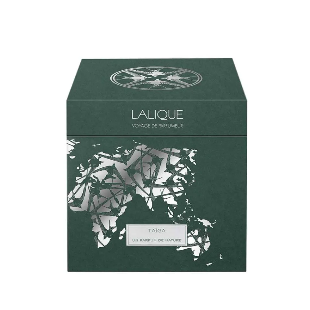 Vessière Cristaux Coupes, Coupelles Et Photophores|Bougies Lalique|Bougie Taïga parfumée cristal Lalique