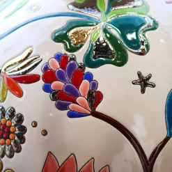Vessière Cristaux Éditions D’Art Cristal|Vases & Boules|Boule coloniale Extravaganza Émaux de Longwy