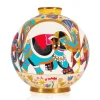 Vessière Cristaux Vases Cristal Couleur|Vases & Boules|Boule coloniale Pendjab Émaux de Longwy