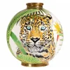 Vessière Cristaux Vase Céramique|Éditions D’Art Cristal|Boule coloniale Vale Do Javari Émaux de Longwy