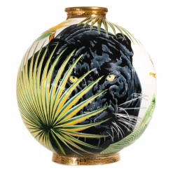 Vessière Cristaux Vase Céramique|Éditions D’Art Cristal|Boule coloniale Vale Do Javari Émaux de Longwy