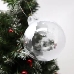 Vessière Cristaux Décoration|Boule de noël cristal flocon de neige