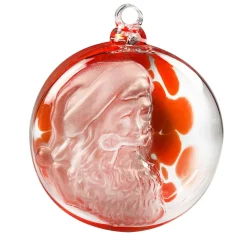 Vessière Cristaux Décoration|Boule de Noël « le Père Noël » 2023
