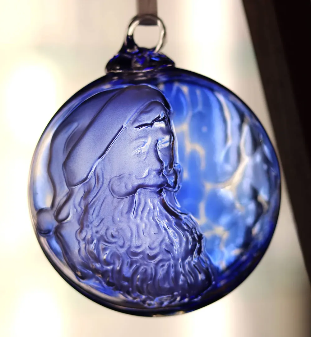 Vessière Cristaux Décoration|Boule de Noël « le Père Noël » 2023