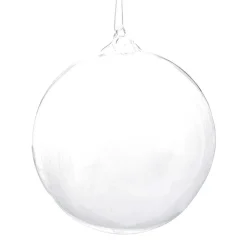 Vessière Cristaux Décoration|Ornements Cristal|Boule de noël verre plume blanche n°1