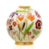 Vessière Cristaux Éditions D’Art Cristal|Vases & Boules|Boule Flo Bucolique Émaux de Longwy