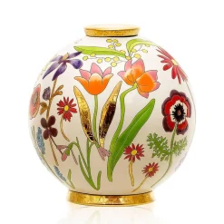 Vessière Cristaux Éditions D’Art Cristal|Vases & Boules|Boule Flo Bucolique Émaux de Longwy