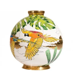 Vessière Cristaux Vases Cristal Couleur|Éditions D’Art Cristal|Boule flo Vale Do Javari Émaux de Longwy