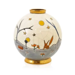 Vessière Cristaux Éditions D’Art Cristal|Vases & Boules|Boule Midi © Petit Prince™ et le renard Émaux de Longwy