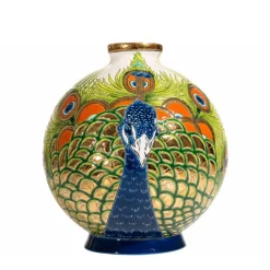 Vessière Cristaux Vase Céramique|Éditions D’Art Cristal|Boule midi Vale Do Javari Émaux de Longwy