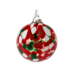 Vessière Cristaux Décoration|Ornements Cristal|Boules de Noël merveille moucheté rouge & vert