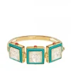 Vessière Cristaux Bijoux|Bracelets Cristal|Bracelet aréthuse laque turquoise lalique