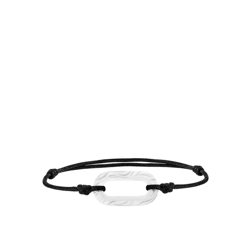 Vessière Cristaux Bijoux|Bracelets Cristal|Bracelet cordon Empreinte animale Lalique