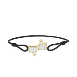 Vessière Cristaux Bijoux|Bracelets Cristal|Bracelet cordon Terramineral Lalique