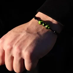 Vessière Cristaux Bracelets Cristal|Bracelets|Bracelet de perles vert prairie Michaël Vessière