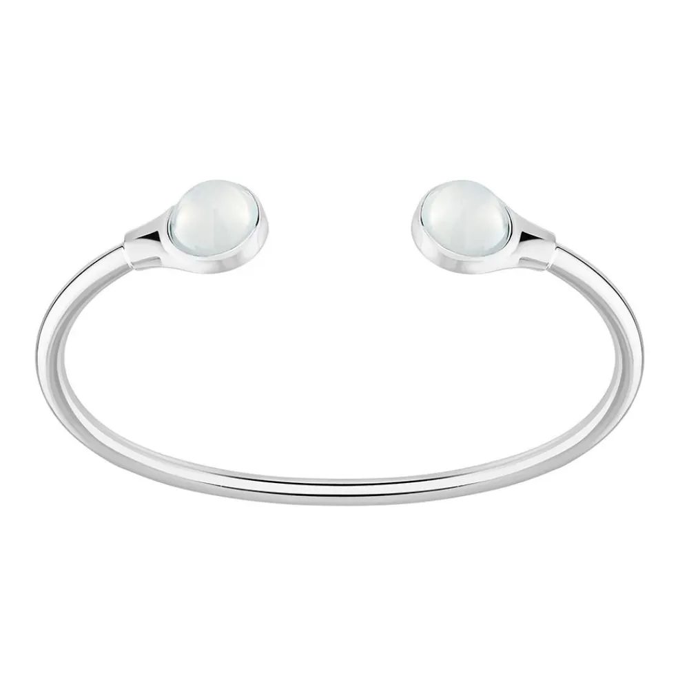 Vessière Cristaux Bijoux|Bracelets Cristal|Bracelet fexible cabochon opale lalique
