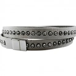 Vessière Cristaux Bracelets Cristal|Bracelets|Bracelet flexible tissu cristaux