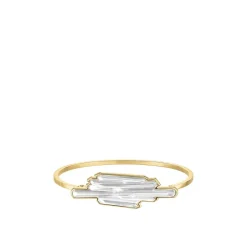 Vessière Cristaux Bijoux|Bracelets Cristal|Bracelet jonc flexible Terramineral Lalique