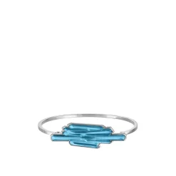 Vessière Cristaux Bijoux|Bracelets Cristal|Bracelet jonc flexible Terramineral Lalique