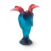 Vessière Cristaux Vases|Bestiaire|Calao bleu rouge daum