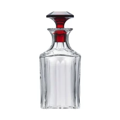 Vessière Cristaux Carafes Cristal Taillé|Coffrets Verres Cristal|Carafe Harcourt bouchon rouge Baccarat