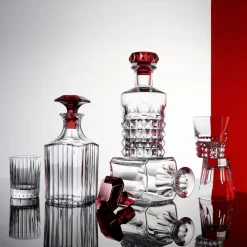 Vessière Cristaux Art De La Table|Carafes Cristal Taillé|Carafe Harmonie bouchon rouge Baccarat