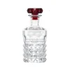 Vessière Cristaux Carafes Cristal Taillé|Art De La Table|Carafe Louxor bouchon rouge Baccarat