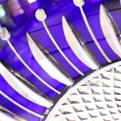 Vessière Cristaux Coupe, Coupelles Et Photophores|Coupes Cristal|Centre de table bleu tommy saint-louis