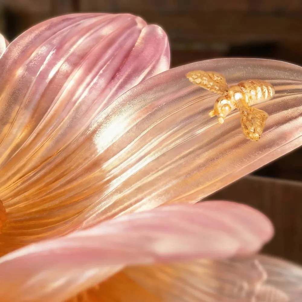 Vessière Cristaux Editions D’Art|Coupes Cristal|Centre de table Or d’Abeille Daum