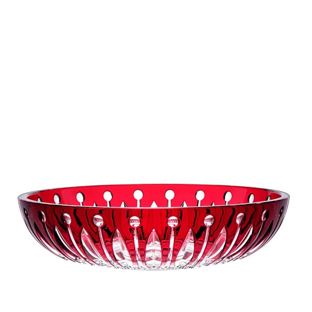 Vessière Cristaux Coupe, Coupelles Et Photophores|Coupes Cristal|Centre de table rouge tommy saint-louis