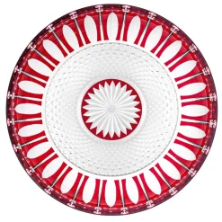 Vessière Cristaux Coupe, Coupelles Et Photophores|Coupes Cristal|Centre de table rouge tommy saint-louis