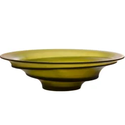 Vessière Cristaux Editions D’Art|Coupes Cristal|Centre de table vert sand daum par christian ghion