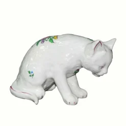 Vessière Cristaux Lunéville|Chat assis reverbere