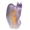 Vessière Cristaux Editions D’Art|Bestiaire|Chat perché violet daum